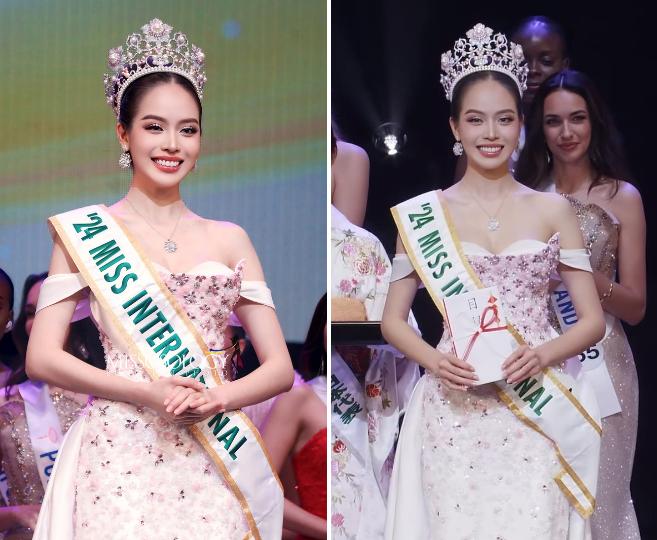 Chiếc váy sóng gió mà Thanh Thủy mặc đăng quang Hoa hậu Quốc tế-1