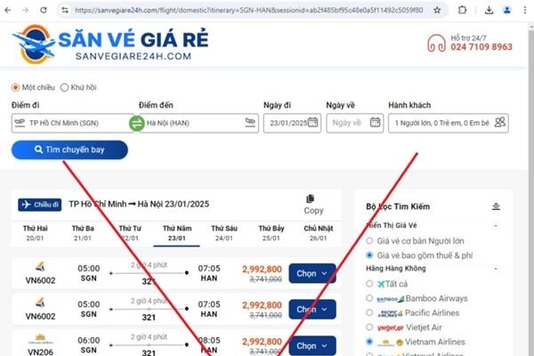 Thủ đoạn lừa đảo bằng hình thức đặt vé máy bay, tàu xe về quê đón Tết Ất Tỵ 2025-2