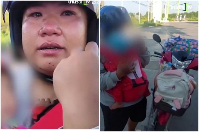 Người mẹ địu con đi quãng đường 450km, bật khóc nói về lý do-2