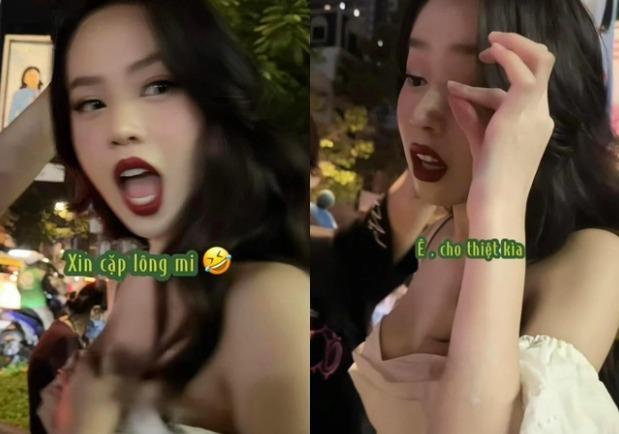 Hoa hậu Thanh Thủy - cây hài mới của Vbiz: Nhanh như chớp tặng fan cặp lông mi giả, chụp vội bức hình là có meme!-1