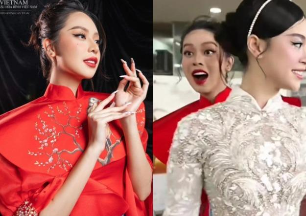 Hoa hậu Thanh Thủy - cây hài mới của Vbiz: Nhanh như chớp tặng fan cặp lông mi giả, chụp vội bức hình là có meme!-4