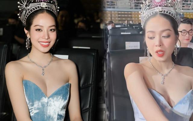 Hoa hậu Thanh Thủy - cây hài mới của Vbiz: Nhanh như chớp tặng fan cặp lông mi giả, chụp vội bức hình là có meme!-6