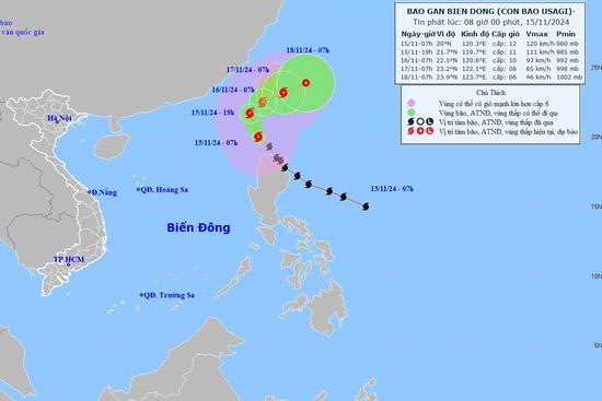 Bão Usagi khả năng vào Biển Đông hôm nay, trở thành bão số 9