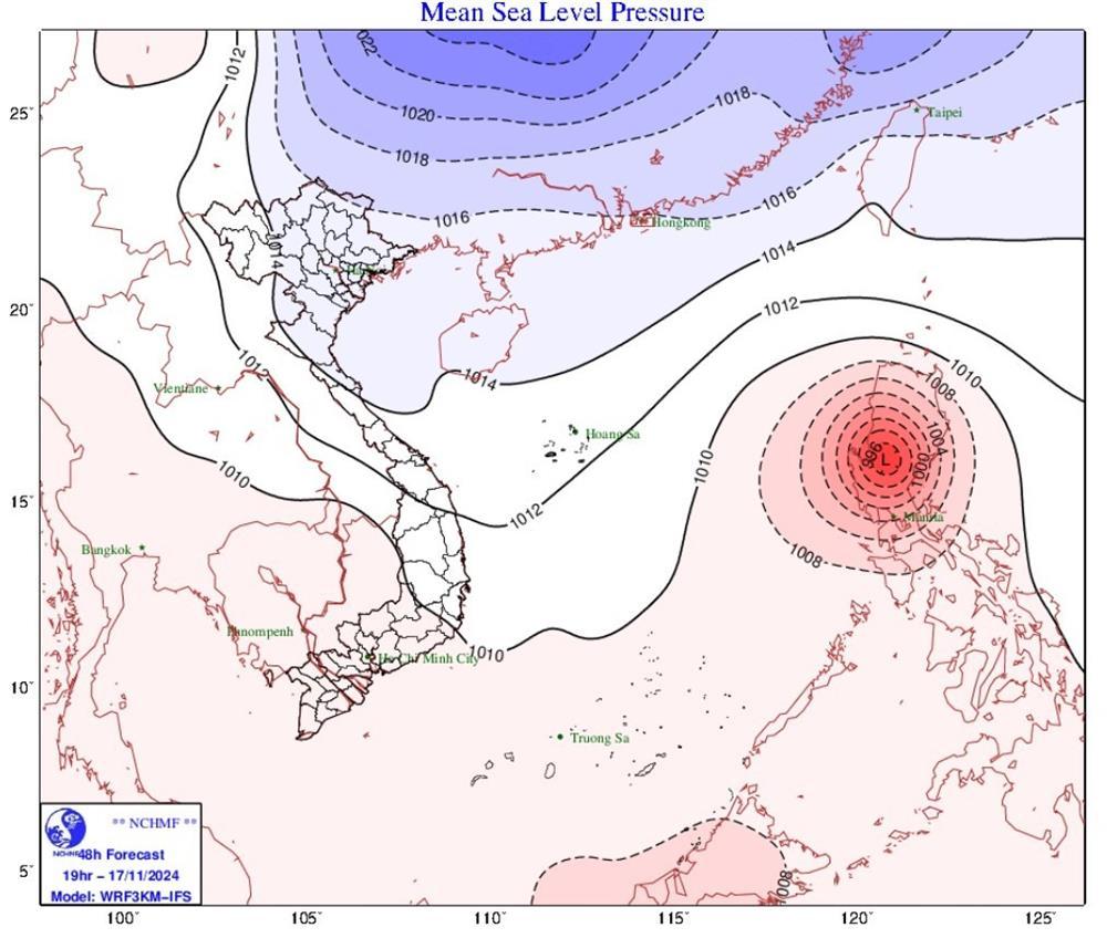 Dự báo thời tiết 17/11/2024: Không khí lạnh tăng cường, ảnh hưởng tới Bắc Bộ-1