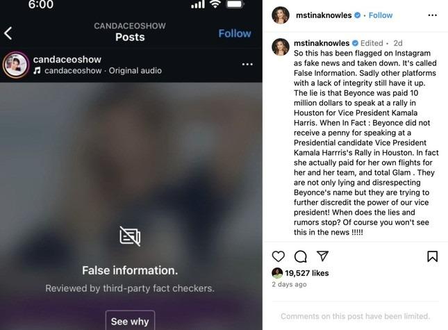 Thực hư Beyoncé nhận 10 triệu USD từ bà Harris-1
