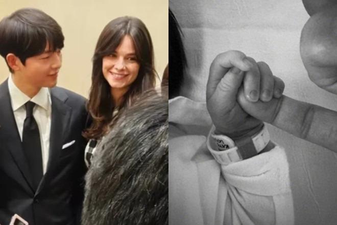 Tài tử Song Joong Ki khoe con gái mới chào đời-1