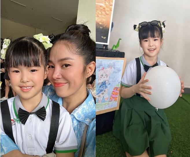 Con gái Lê Phương bất ngờ với chiều cao mới 5 tuổi, tiềm năng trở thành hoa hậu tương lai-1