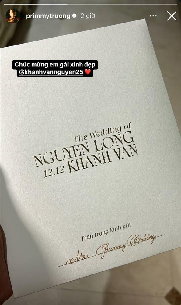 Dàn sao Vbiz rần rần khoe thiệp cưới Khánh Vân, 1 nàng hậu thân thiết lại có dấu hiệu lạ?-2