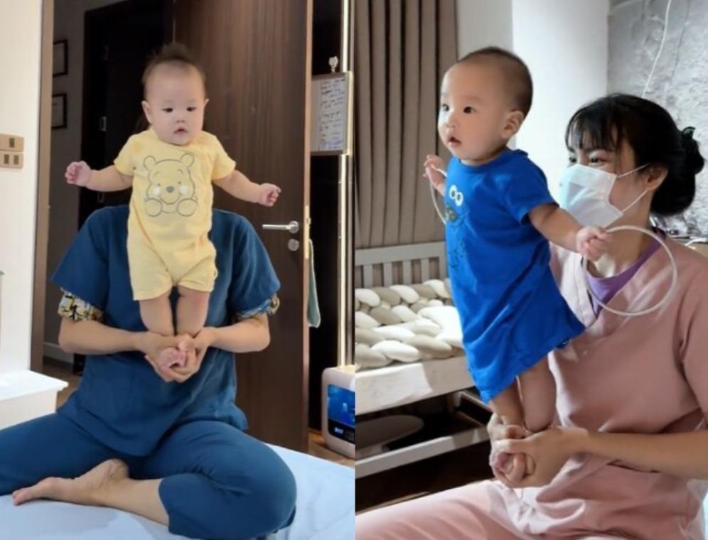 Cặp song sinh nhà Phương Oanh và Shark Bình ngày càng cứng cáp, hành động hài hước-2