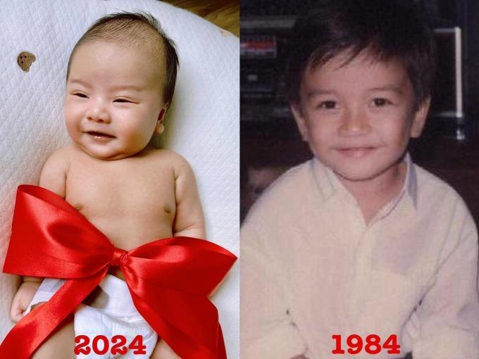 Vân Trang khoe con trai mới sinh là bản sao của ba doanh nhân, biểu cảm của nhóc tỳ gây chú ý-1