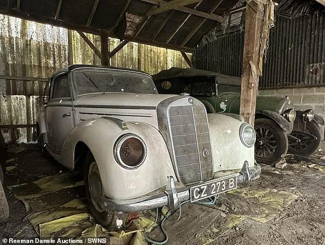 Phát hiện ‘kho báu’ xe cổ Mercedes bị cất giấu suốt 40 năm-1