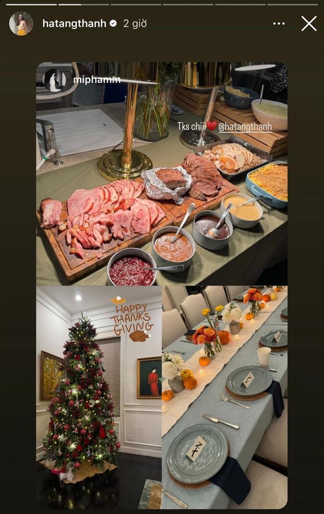 Tăng Thanh Hà đảm đang chuẩn bị bàn tiệc thịnh soạn mời bạn bè, nhan sắc mẹ 3 con gây chú ý-3