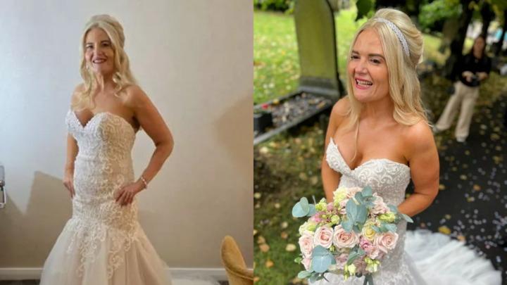 Mất 30 năm để giảm 76kg, người phụ nữ khoe ảnh mặc váy cưới gợi cảm-3