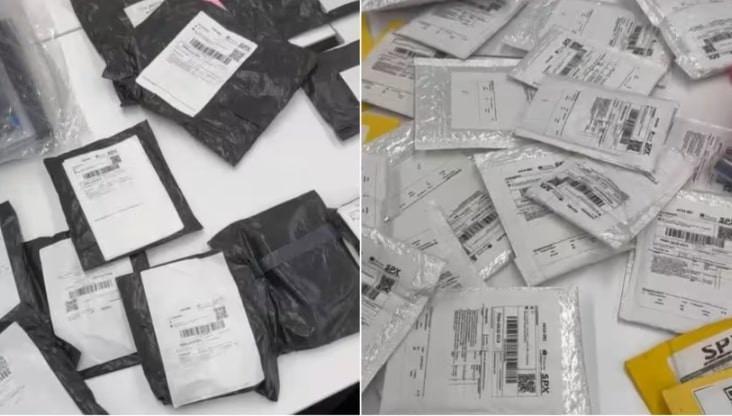 Vợ chồng hoang mang vì nhận hơn 100 gói hàng lạ-1