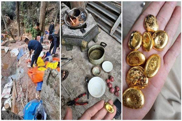 Cảnh sát đột kích bắt nhóm đối tượng khai thác vàng lậu trong rừng sâu-2