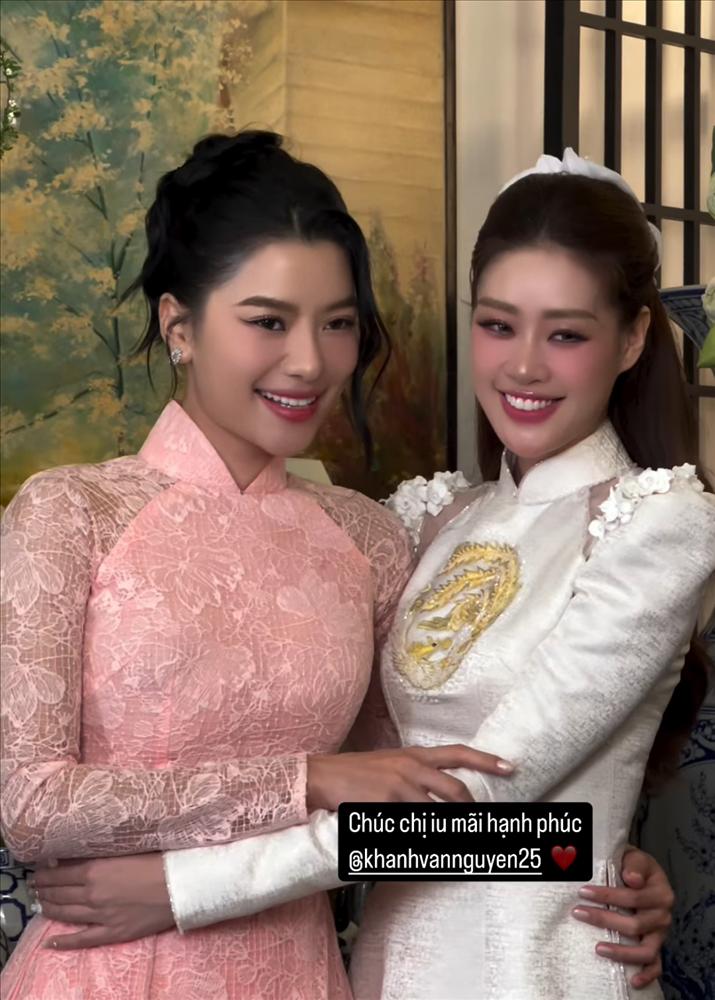 Lễ ăn hỏi Hoa hậu Khánh Vân: Cô dâu khoe visual đỉnh, dàn mỹ nhân bê tráp-2