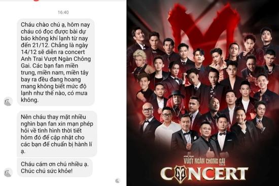 Được fangirl hỏi về thời tiết ngày diễn ra concert Anh trai vượt ngàn chông gai, chuyên gia khí tượng có phản ứng bất ngờ