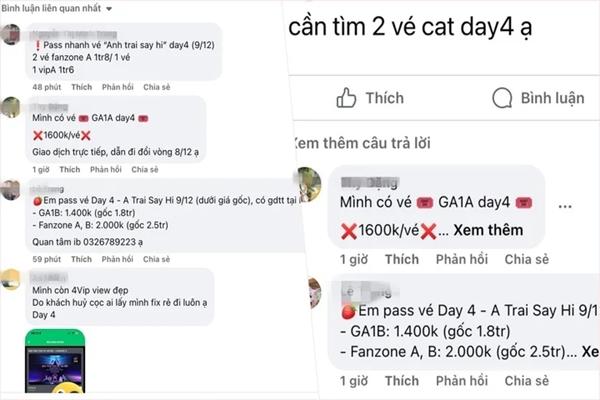 Vé Anh Trai Say Hi giá rẻ liên tục được chào mời trên chợ mạng-1