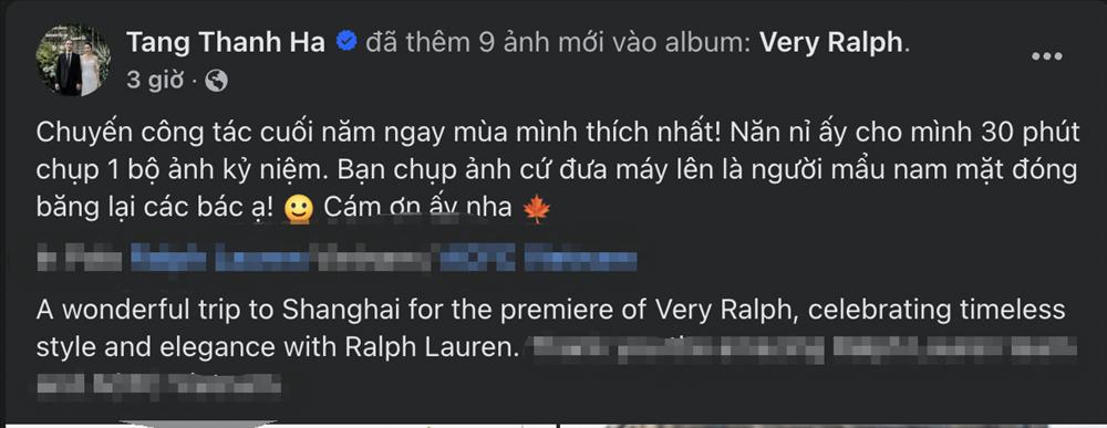 Trốn con đi công tác nước ngoài, vợ chồng Tăng Thanh Hà tình tứ nắm tay nhau như ngôn tình-1