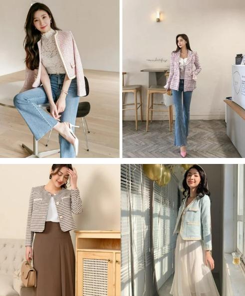 Chọn trang phục vải tweed sang trọng cho mùa lễ hội-1
