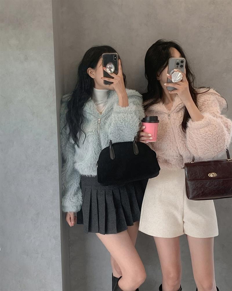 Áo khoác teddy vừa ấm vừa xinh, giúp hack tuổi tài tình-4