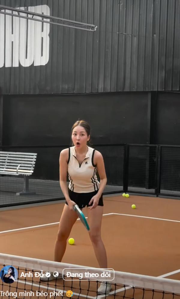 Tập pickleball, hot girl Trâm Anh bất ngờ nhắc đến người yêu cũ-3