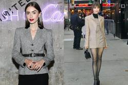 Lily Collins gợi ý những cách mặc áo blazer nổi bật cho tuổi U40