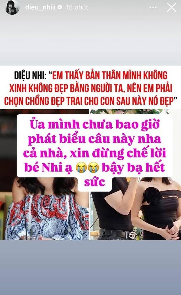 Diệu Nhi lên tiếng thông tin liên quan đến con cái-1