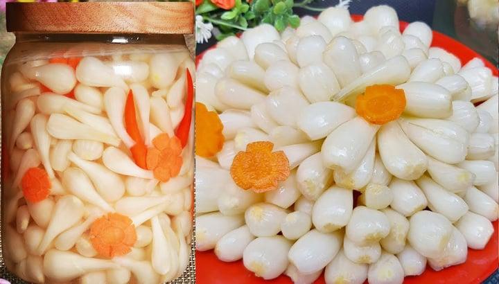 Cách làm củ kiệu chua ngọt đơn giản-2