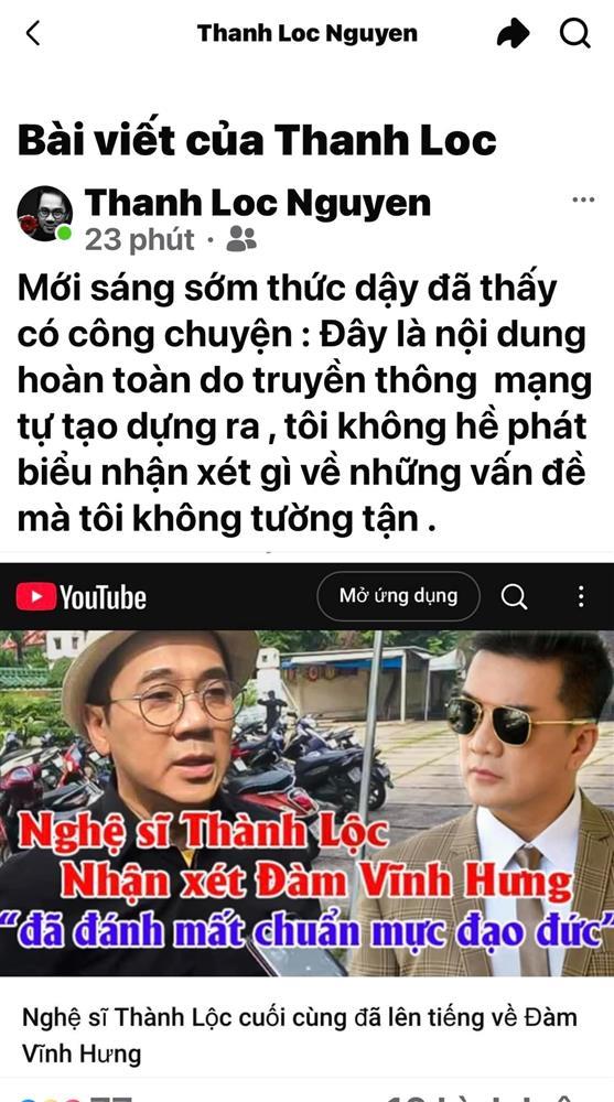 Bị gán ghép vào ồn ào của Đàm Vĩnh Hưng, NSƯT Thành Lộc lên tiếng-1