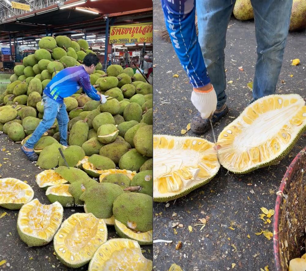 Cách người Thái bổ cả vựa mít mà không biết mệt mỏi, chẳng khác nào các cỗ máy chạy bằng cơm-1