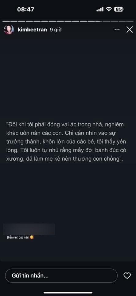 Con gái riêng của chồng chia sẻ dòng trạng thái khó hiểu sau khi Vũ Thu Phương tuyên bố ly hôn-2